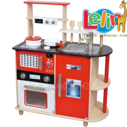 Lelin Toys Детска дървена кухня с модерен дизайн L40083
